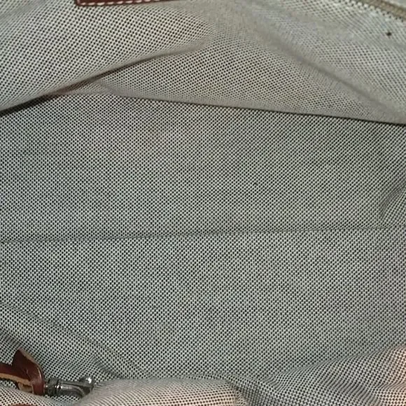 Dooney & Bourke Blue and Brown Satchel - Picture 5 of 13